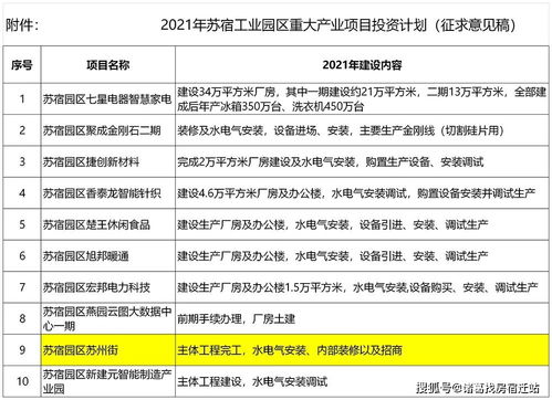 蘇宿園區敲定明年重大項目投資計劃，蘇州街完工與綜合體消失引發創新投資新思考